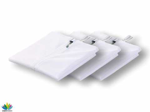 Waschsack mit Zipperabdeckung weiss 3erPack
