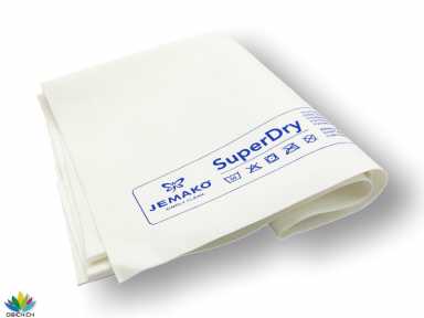 Abledertuch SuperDry S 40x45cm, weiss/blau