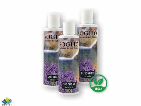 Duschbad Lavendel 200ml Flasche 3er Pack