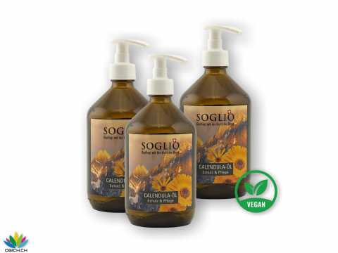 Calendula-Öl 520ml Dispenser 3er Pack