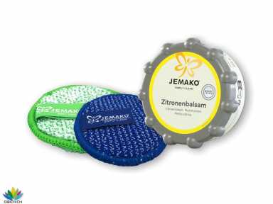 Zitronenbalsam Set DuoPad grüne &  blaue Faser