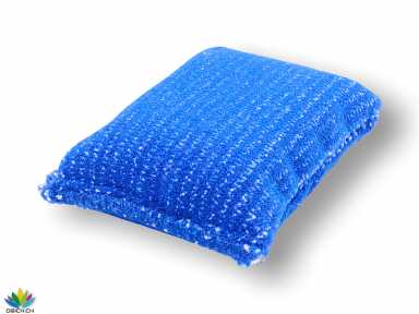 Reinigungsschwamm 10x14cm, blaue Faser